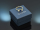 Um 1900! Feiner Saphir Ring mit Diamanten Gold 585