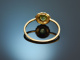 England um 1890! Viktorianischer Ring mit Saatperlen und Peridot Gold 15 ct