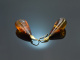 Big Amber! Large amber drop earrings gold-plated silver 925