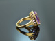 Big Violet! Gro&szlig;er Amethyst Ring mit Brillanten Gold 750