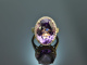 Big Violet! Gro&szlig;er Amethyst Ring mit Brillanten Gold 750