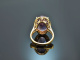 Big Violet! Gro&szlig;er Amethyst Ring mit Brillanten Gold 750