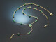 Fine emerald necklace with diamonds 750 gold