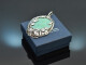 Around 1930! Large pendant with amazonite silver 800