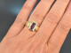 Around 1995! Beautiful vintage ring with amethyst gold 585