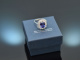 Christian Bauer around 2000! Noble tanzanite ring with diamonds white gold 750 signed