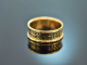 England dated 1823! Mourning ring with ornamental enamel 750 gold