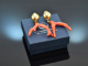 Boho style! Large coral branch earrings silver 925 gold-plated
