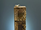 Around 1860! Medallion book pendant to open in 585 gold