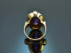 Um 1960! Schicker Sixties Ring mit Amethyst aus Gold 585