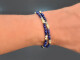 Cool Blue! Fancy Armband aus Lapislazuli Sodalith Labradorith Silber 925 vergoldet