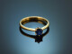 Classic sapphire ring made of 750 gold