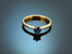 Klassischer Saphir Ring aus Gold 750