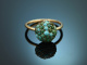 Around 1890! Historic turquoise ring made of 585 gold