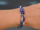 Deep Blue! Fancy Armband aus Lapislazuli Sodalith Saphir Labradorith Silber 925 vergoldet