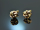 Around 1960! Classic knot cufflinks in yellow and red gold 8ct.