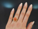 Around 1955! Beautiful ring with Italian coral in 14k gold.