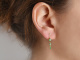 Fine earrings with emeralds and diamonds in 18K gold