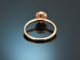 Sparkling ring with diamonds in rose gold 585