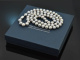 Big Grey! Long silver-grey cultured pearl necklace with 925 silver clasp