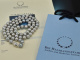 Big Grey! Long silver-grey cultured pearl necklace with 925 silver clasp