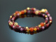 Colour blocking! Fancy bracelet garnet carnelian ruby agate citrine silver 925 gold plated