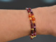 Colour blocking! Fancy bracelet garnet carnelian ruby agate citrine silver 925 gold plated