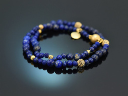 Starry sky! Fancy bracelet made of lapis lazuli and...