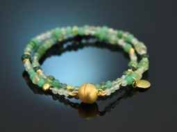 Spring awakening! Fancy bracelet made of emerald agate,...