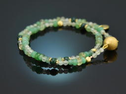 Spring awakening! Fancy bracelet made of emerald agate,...