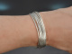 Gross&eacute; around 1965! Chic signed bracelet with 7 rows in 925 silver