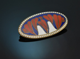 Wiener Werkst&auml;tte around 1908! Signed brooch with...