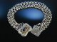 Trachten Armband &Ouml;sterreich um 1930 Silber Granat 4reihig 