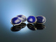 Klassische massive Manschettenkn&ouml;pfe Silber 925 Lapislazuli Cufflinks