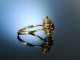 Klassischer Granat Ring Gold 333 Tracht M&uuml;nchen um 1950