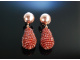 Shiny Red! Ohrringe Silber 925 ros&eacute;vergoldet Granate