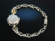 Uhr zur Tracht! Damen Armbanduhr Silber 835 Granate &Ouml;sterreich um 1950 frisch revisioniert