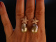 Rose Pearl Stars! Seestern Ohrringe Silber 925 ros&eacute;vergoldet barocke Zuchtperlen naturrosa