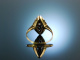 True love! Antiker Art Deco Diamant Verlobungs Ring Gold 585 um 1925