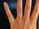 Wahre Liebe! Verlobungs Engagement Ring Wei&szlig; Gold 750 Rubin Brillanten