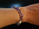 Zarte Pflaume! Fancy Armband Amethyst Achat Zuchtperlen Silber 925