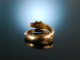 Victorian Snake! Schlangen Ring 1848 Rot Gold 585 T&uuml;rkise mit Geheimfach!