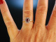 My Love! Verlobungs Engagement Ring Gold 585 Rubin Diamanten um 1960
