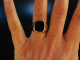 Klassisch! Familien Wappen Siegel Ring Gold 333 Onyx ungraviert