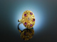 M&uuml;nchen um 1950! Goldschmiede Ring Gold 750 feinste Rubine Diamant