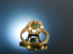 So pretty! Freundschafts Verlobungs Ring Brillanten Smaragd Gold 585