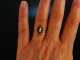 So sweet! Historischer zarter Ring um 1890 Saatperlen Granate Gold 333