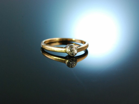 Wien um 1900! Historischer Verlobungs Engagement Diamant Ring Gold 585