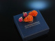 Orange and Pink! Schicke Ohrringe Silber 925 rot vergoldet Rubin und Karneol Tropfen