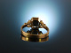 &Ouml;sterreich um 1900! Charmanter Ring Gold 585 Rauchquarz